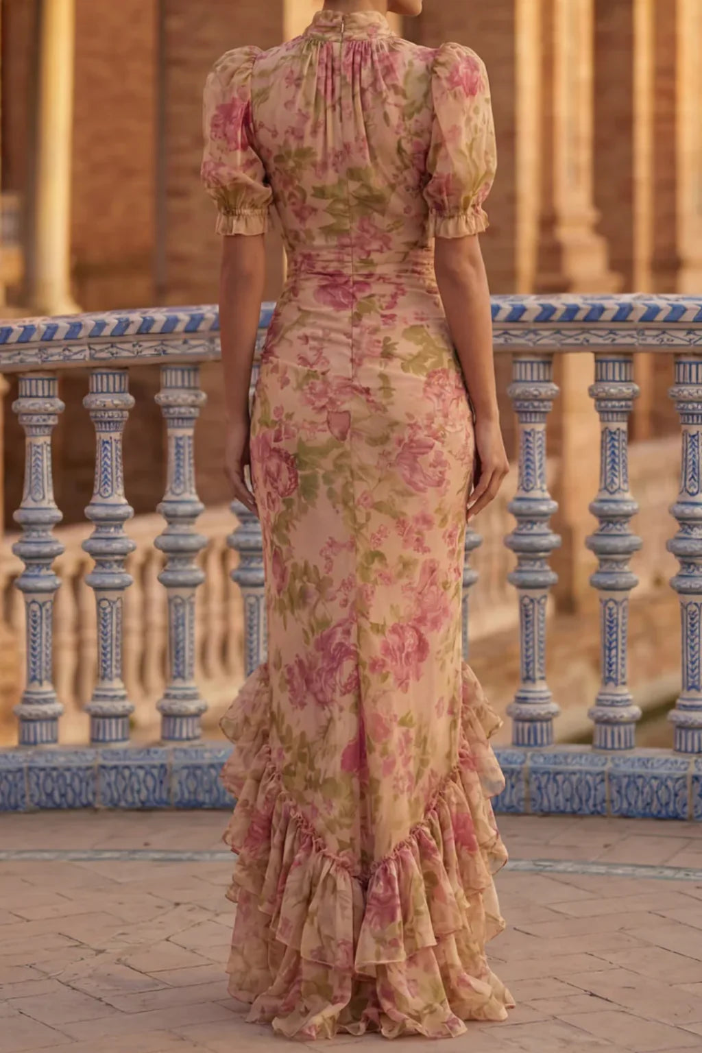 Vestido Floral Rosé Vintage