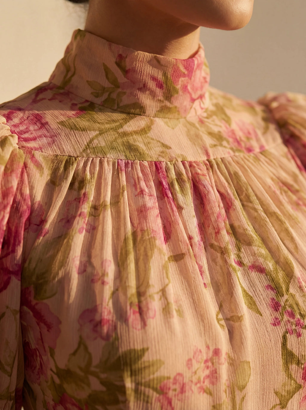 Vestido Floral Rosé Vintage
